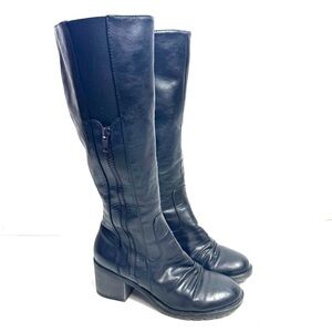BareTraps Dalia Black Full Zip Tall Riding Boots Size 7